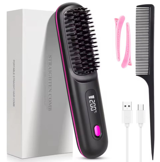 Cepillo alisador de pelo inalámbrico