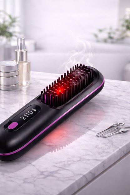 Cepillo alisador de pelo inalámbrico
