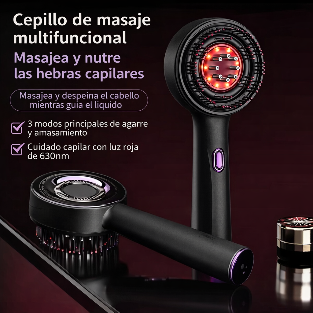 Masajeador de cabello luz led roja