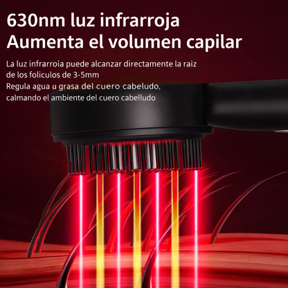 Masajeador de cabello luz led roja